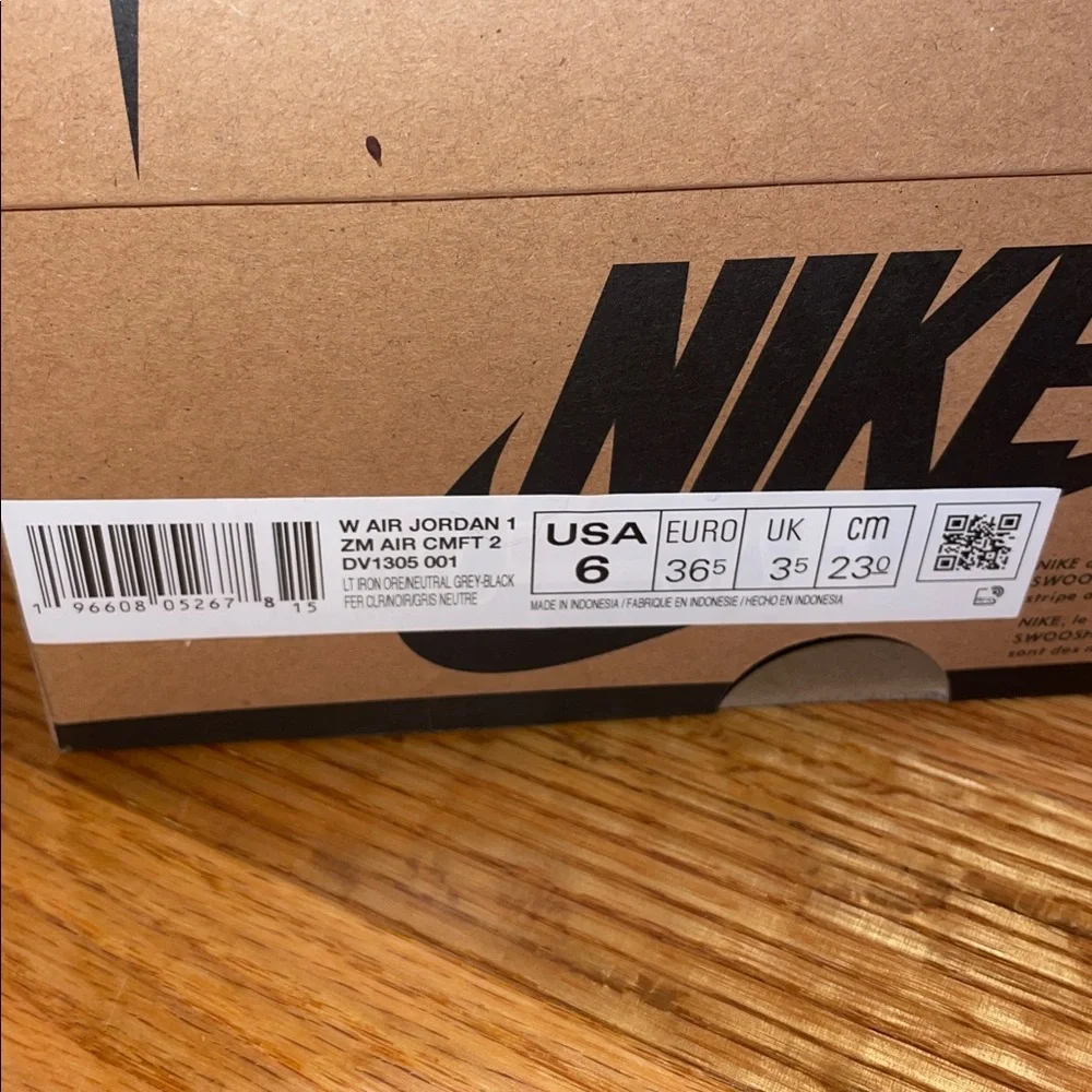 Air Jordan 1 grey and black sneakers